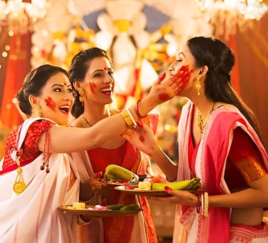 Traditional Durga Puja dance