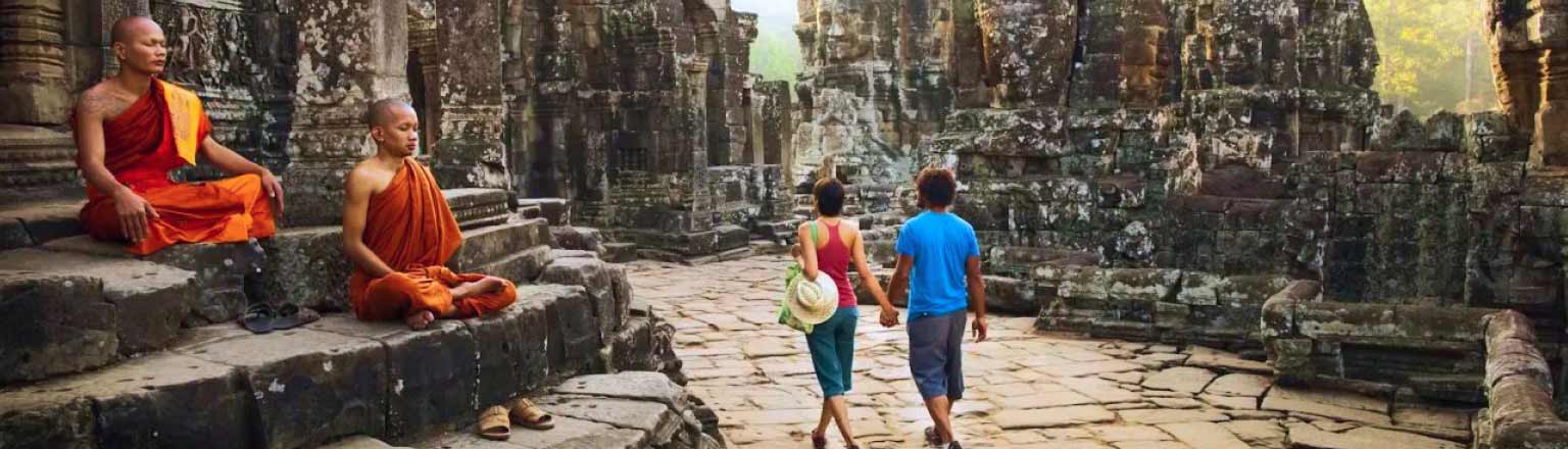 Couple Honeymooning in Cambodia