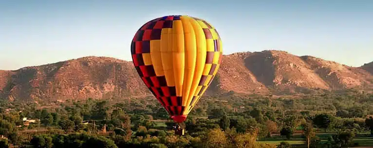 Hot Air Balloon Over Jaipur