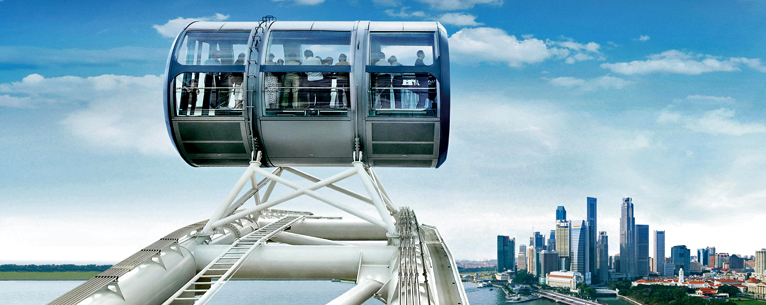 Panoramic Pod of Singapore Flyer