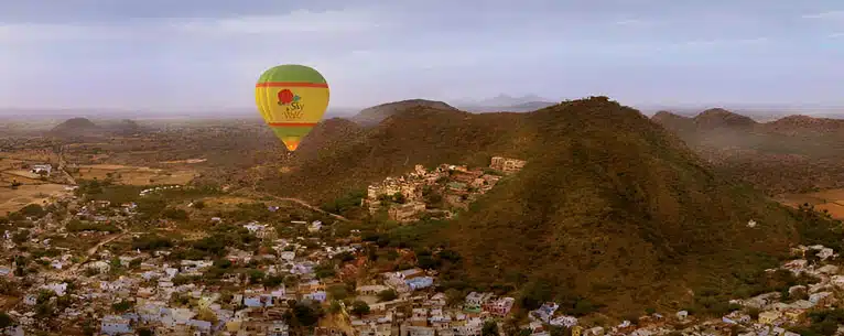 Hot Air Balloon Over Jaipur