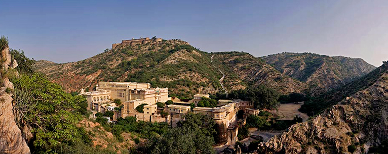 View of Samode Bagh and Palace from Samode View Point