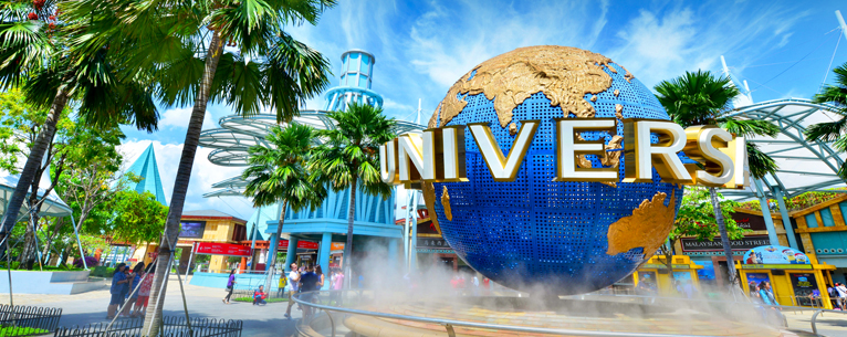 View of Universal Studios Singapore on entry