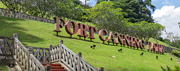 The famous Fort Canning Park Sign