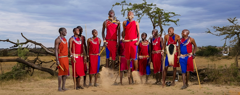 Masai Jumping Dance during Masai Village visit