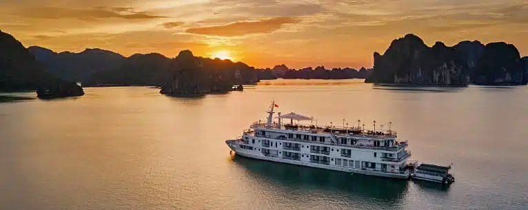 Sunset at Halong Bay