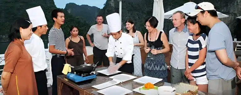 Cooking Class Aboard a Halong Bay Cruise Ship