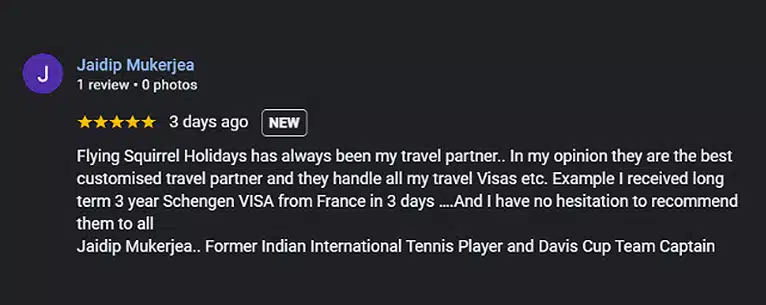 Schengen visa guide testimonial