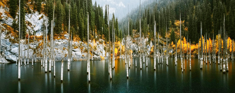 Kaindy Lake: A world in itself