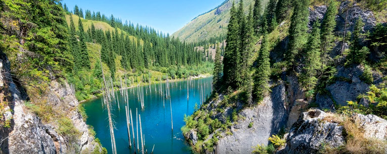 Kaindy Lake: A world in itself